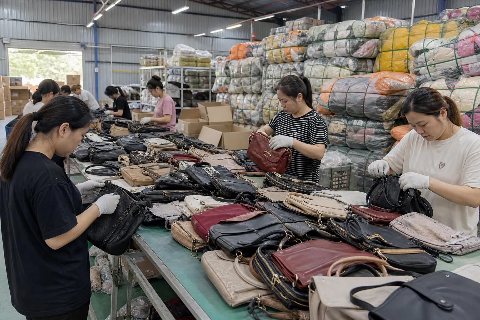 Used bags inspection process