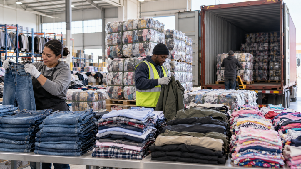 Second Hand Clothes Wholesale Category List for 40ft Containers